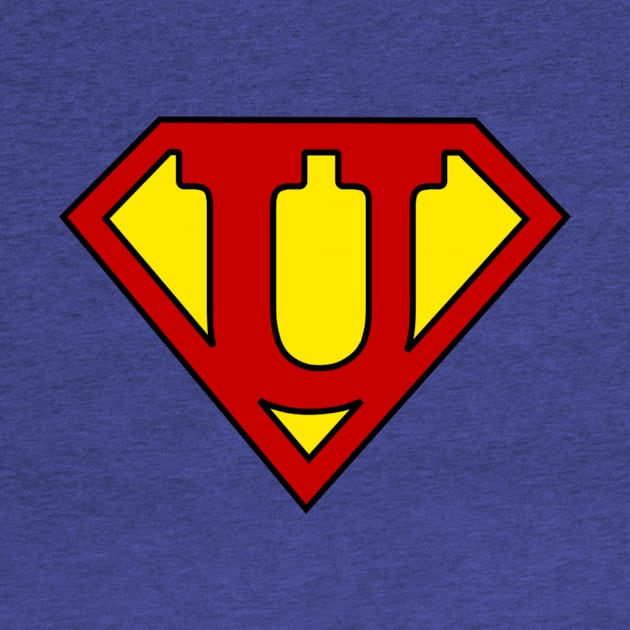 Superhero Symbol Letter U by NextLevelDesignz